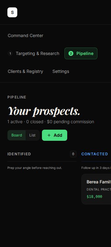 Pipeline — mobile screen